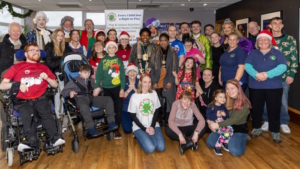 All the PAG members and the Princes Hall Panto cast 2024 assembled for a group photo.
