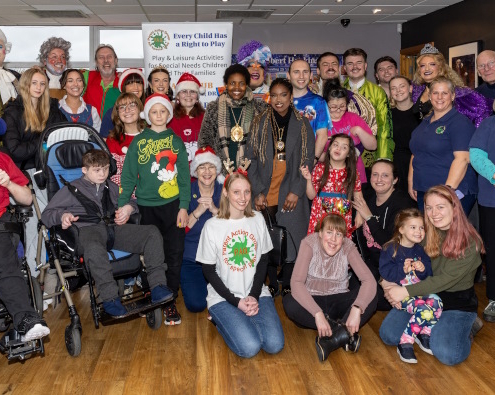 All the PAG members and the Princes Hall Panto cast 2024 assembled for a group photo.