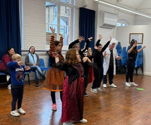 Dance club at our half term spooktacular event