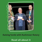 Raising funds with Rushmoor Rotary club